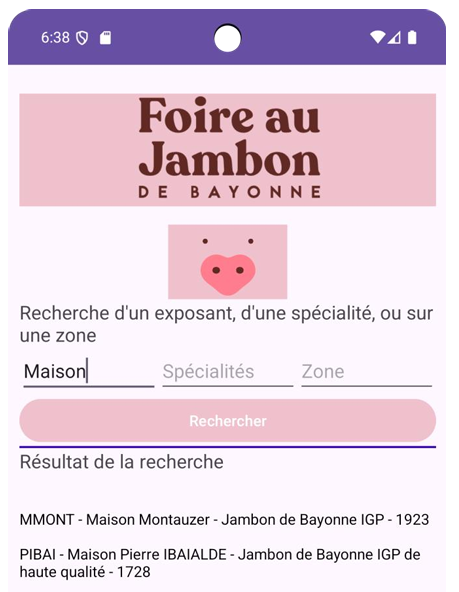 Resultat Recherche Exposant